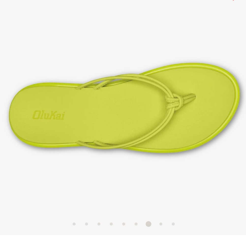 OLUKAI Aka Women’s Flip Flop Sandals size 11 (Citron)
